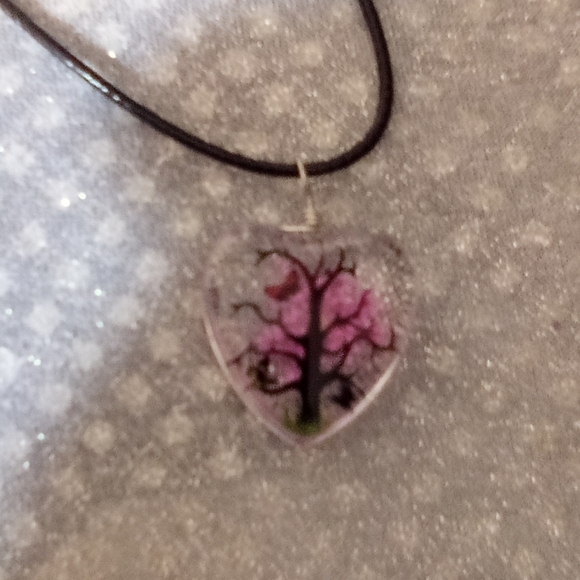 Necklace Jewelry Tree Decor Heart Pendant Women - Picture 3 of 4